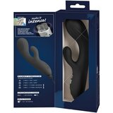 You2Toys Intense - zečji, s rukom za klitoris vibrator (crni) | shoptok.hr