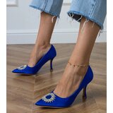 Gemre Blue satin pumps with rhinestones Bellira | ePonuda.com