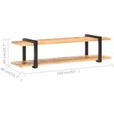 TV ormarić 160 x 40 x 40 cm od grubog masivnog drva manga | shoptok.hr