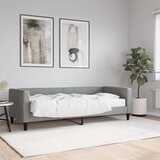  Dnevni krevet s madracem svjetlosivi 80 x 200 cm od tkanine | shoptok.hr