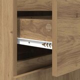  Kreveta Umjetnički hrast 40 x 35 x 70 cm Obrađeno drvo i čelik | shoptok.hr