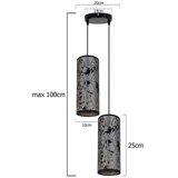  Visilica na sajli AVALO 2xE27/60W/230V prečnik 20 cm siva/crna | Eponuda.com