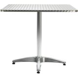  Vrtni stol srebrni 80 x 80 x 70 cm aluminijski | shoptok.hr
