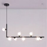 Toolight stropna svjetiljka metal industrial staklo crno APP754-8CP | shoptok.hr