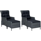  5-dijelni vrtni blagovaonski set tamnosivi | shoptok.hr