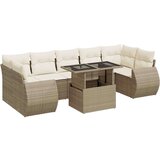 vidaXL 8-dijelni set vrtnih sofa od poliratana s jastucima bež | shoptok.hr
