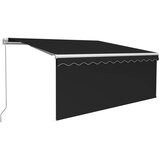 Tenda na ručno uvlačenje s roletom LED 3 x 2,5 m antracit | shoptok.hr