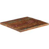  Ploča stola 80x80x1 5cm kvadratna masivna obrađena drvena ploča - Obnovljeno drvo (višebojno) 80 x 80 cm 1 15 mm | shoptok.hr