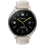 Xiaomi pametni sat Watch 2 Titanium, sivo kućište s bijelim kožnim remenom | shoptok.hr