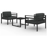  3-dijelna vrtna garnitura s jastucima aluminijska antracit | shoptok.hr