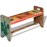  Klupa od masivnog obnovljenog drva 100 x 30 x 50 cm | shoptok.hr
