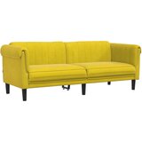 Maison Chic kavč - Sofa - Kanape trosed rumen žamet, (21726872) Cene