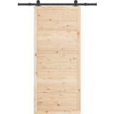 vidaXL Drsna vrata Rjava 80 x 208 cm Trdna borovina | Shoptok.si