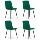 KARA stolica - tamno zeleni baršun x 4 | shoptok.hr