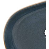 Nadgradni umivaonik pješčano-plavi ovalni 59x40x14 cm keramički | shoptok.hr