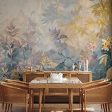  Foto tapeta - Tapestry Pattern with a Meadow and Flowers Kilim with a Spring Motif 150x105 | shoptok.hr