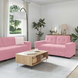 SOFA 2 kom. Ružičasta Baršun | shoptok.hr