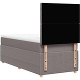  Krevet s oprugama i madracem smeđesivi 80x200 cm od tkanine | shoptok.hr