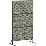  Zaslon za privatnost 100 x 50 x 180 cm Čelik Maslinastozelena | shoptok.hr