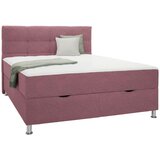 Mömax Postelja Boxspring Oviedo, Vinsko Rdeča, 160x200 | Shoptok.si