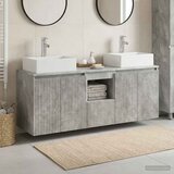  Set ormarića za kupaonicu 3 kom. Betonska siva - Betonska siva | shoptok.hr