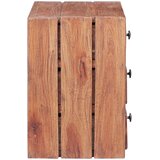  Noćni ormarić s 3 ladice 35x25x35 cm masivno drvo mahagonija | Eponuda.com