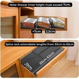 HOMHUT razširljiv organizator za začimbe 33–62 cm | Shoptok.si