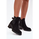 Boto Insulated women's ankle boots with a decorative buckle black Melara | Shoptok.si