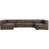 Windsor & Co Sofas Rjava usnjena kotna zofa (v obliki črke U) Madame - Windsor & Co Sofas | Shoptok.si