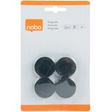  Magnet fi-30 mm pk4 Nobo 1901448 crni blister | Shoptok.si