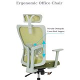 Hanah home Kancelarijska stolica Lumbar 126 Green | ePonuda.com