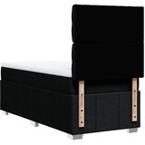  Krevet s oprugama i madracem crni 100 x 200 cm od tkanine | shoptok.hr