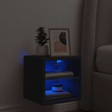  Zidni TV ormarić s LED svjetlima crni 30 x 28,5 x 30 cm | Eponuda.com