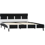  Okvir za krevet od umjetne kože s LED svjetlom crni 160x200 cm | shoptok.hr