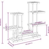 vidaXL Stojalo za rastline 95x25x96 cm trden les jelke | Shoptok.si