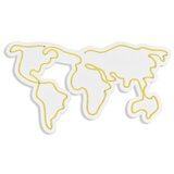 WALLXPERT dekorativna plastična led rasveta world map yellow us | ePonuda.com