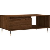 Maison Chic Klubska mizica - kavna mizica - Nizka mizica rjav hrast 90x50x36,5 cm inženirski les, (21755273) | Shoptok.si