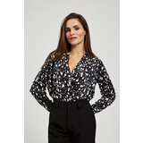 Marisse Black Envelope Neck Shirt | Shoptok.si