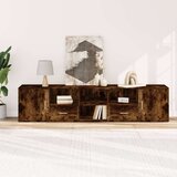 vidaXL Kutni ormarić boja dimljenog hrasta 200x40x45 konstruirano drvo | shoptok.hr