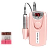 INF Polnilna električna pilica za nohte z aluminijskim držalom in 6 burs Pink, (5000291643) | Shoptok.si