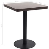 vidaXL Bistro stol tamnosmeđi 60 x 60 cm MDF | shoptok.hr