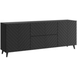 Livetastic Nizka Omarica Phuket, Črna, Vzorec Ribje Kosti | Shoptok.si