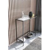 Hanah home komoda Lisa, 80 cm, crna / providno staklo Cene