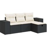 vidaXL 4-dijelni set vrtnih sofa od poliratana s jastucima crni | shoptok.hr