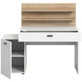 XXXL Pisalna Miza Match, Bela/hrast | Shoptok.si