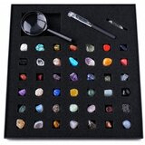  Set of Mineral Stones Natural Crystals Collection Magnifying Glass Pen 43 pcs. | shoptok.hr