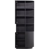 WOOOD Črna modularna knjižna polica iz masivnega bora 228x210 cm Finca – | Shoptok.si