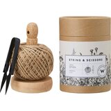 Wikholm Spira vrvica iz jute na stojalu in škarje - 1 set. Cene