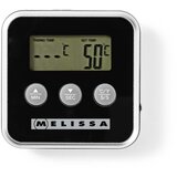 Melissa Digitalni kuhinjski termometer z oddaljeno sondo in alarmnim časomerilcem, Črna / Srebrna, (5000277295) | Shoptok.si