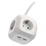 Emos Razdelilec in podaljšek, kocka P04219GU 4 vtič., 2 USB, 1,9 m,schuko Cene